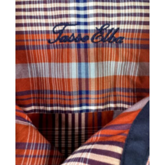 Tasso Elba Men's Plaid Shirt Size: 17-17 1/2 - Picture 3 of 4